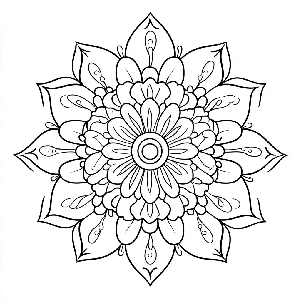 Rundes Mandala kostenlos