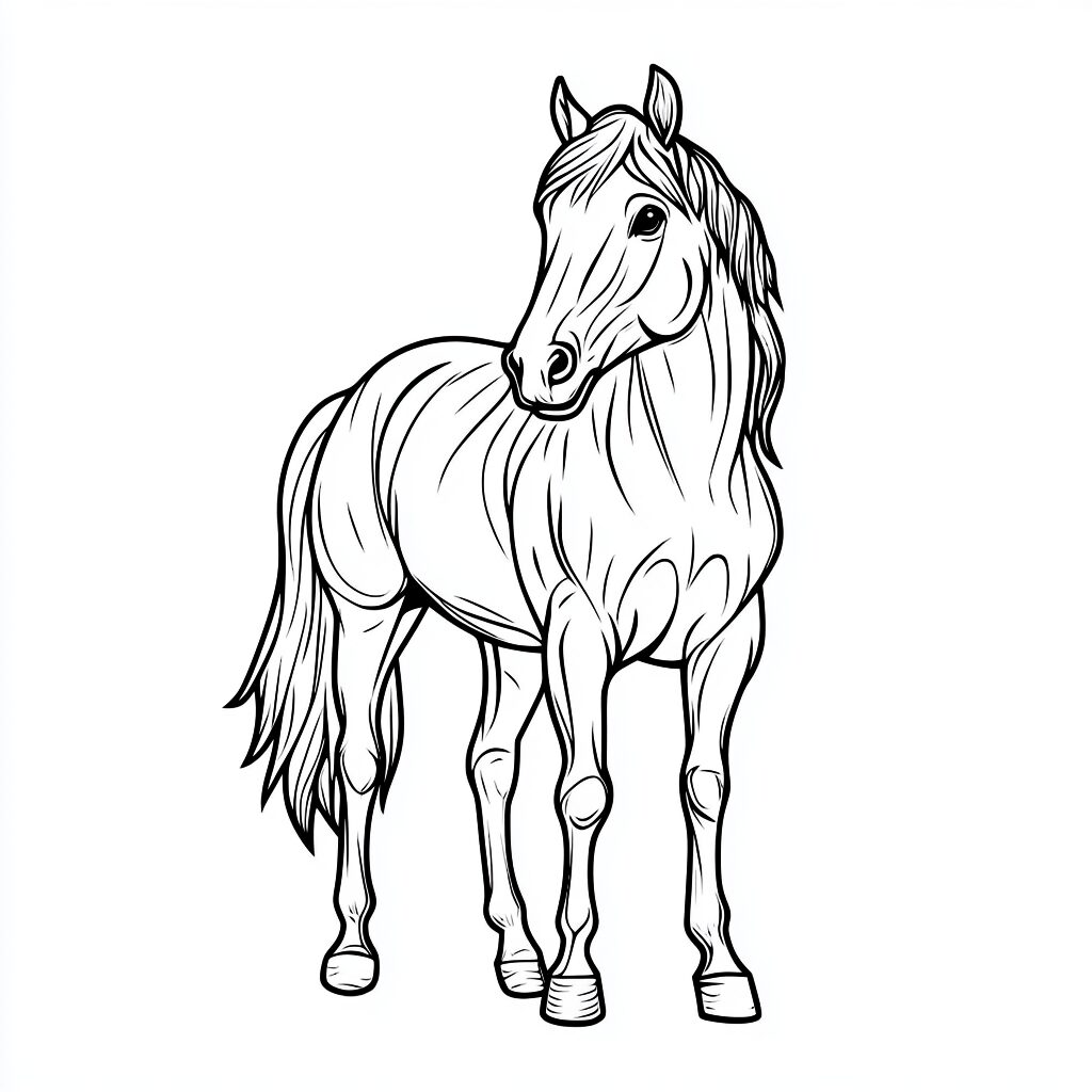 Pferd Ausmalbild