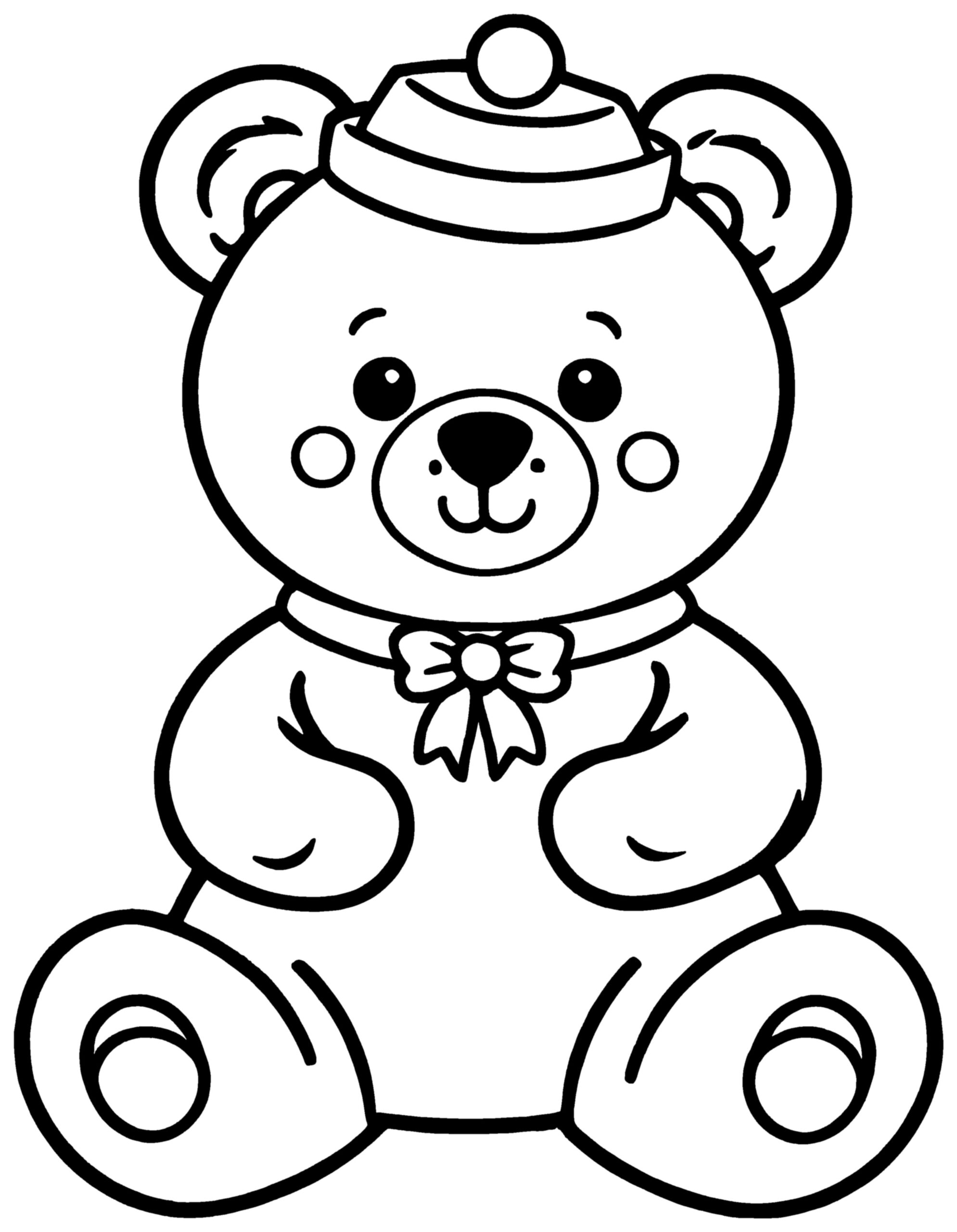 Teddy Weihnachten Ausmalbild