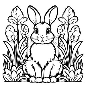 Interessantes Kaninchen-Bastelmotiv für die ganze Familie