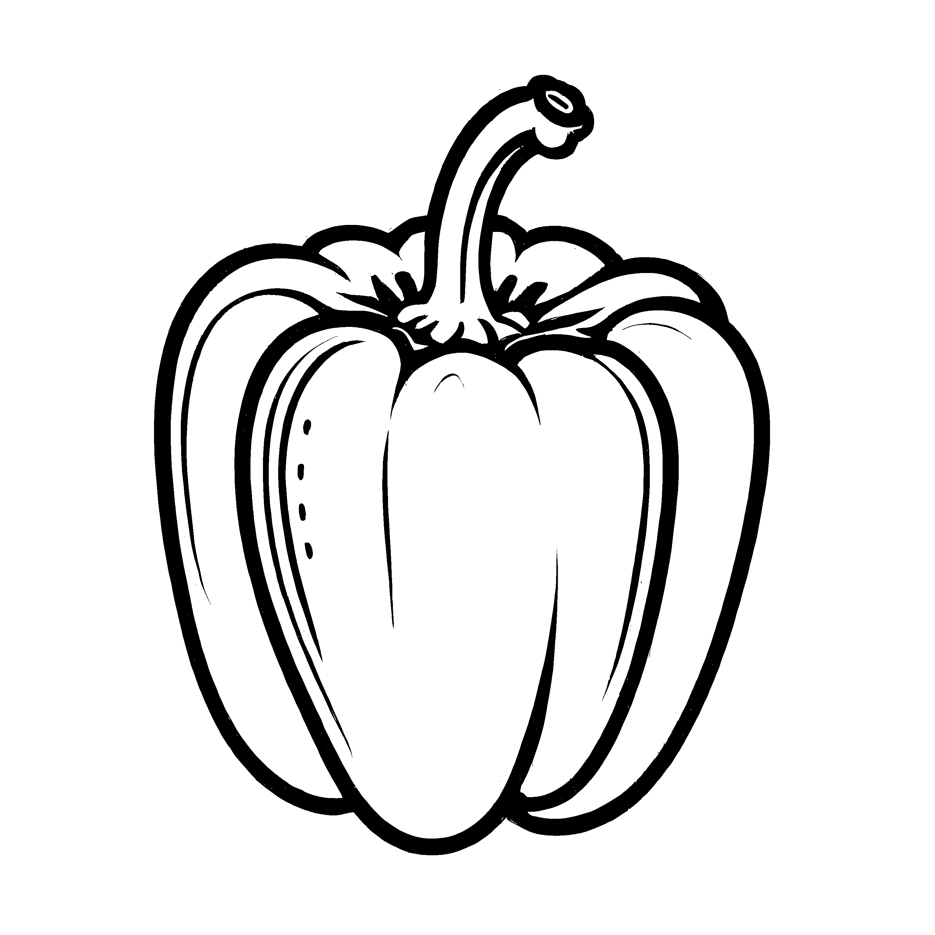 Liebevolles Paprika-Malbild für bunte Malfreude