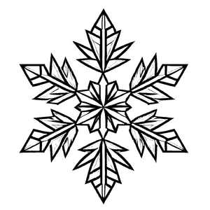 Fantastisches Schneeflocken-Bastelmotiv für kleine Künstler