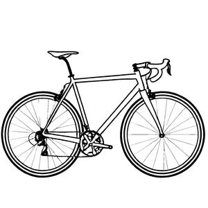 Fantastisches Fahrräder-Ausmalbild für Groß und Klein