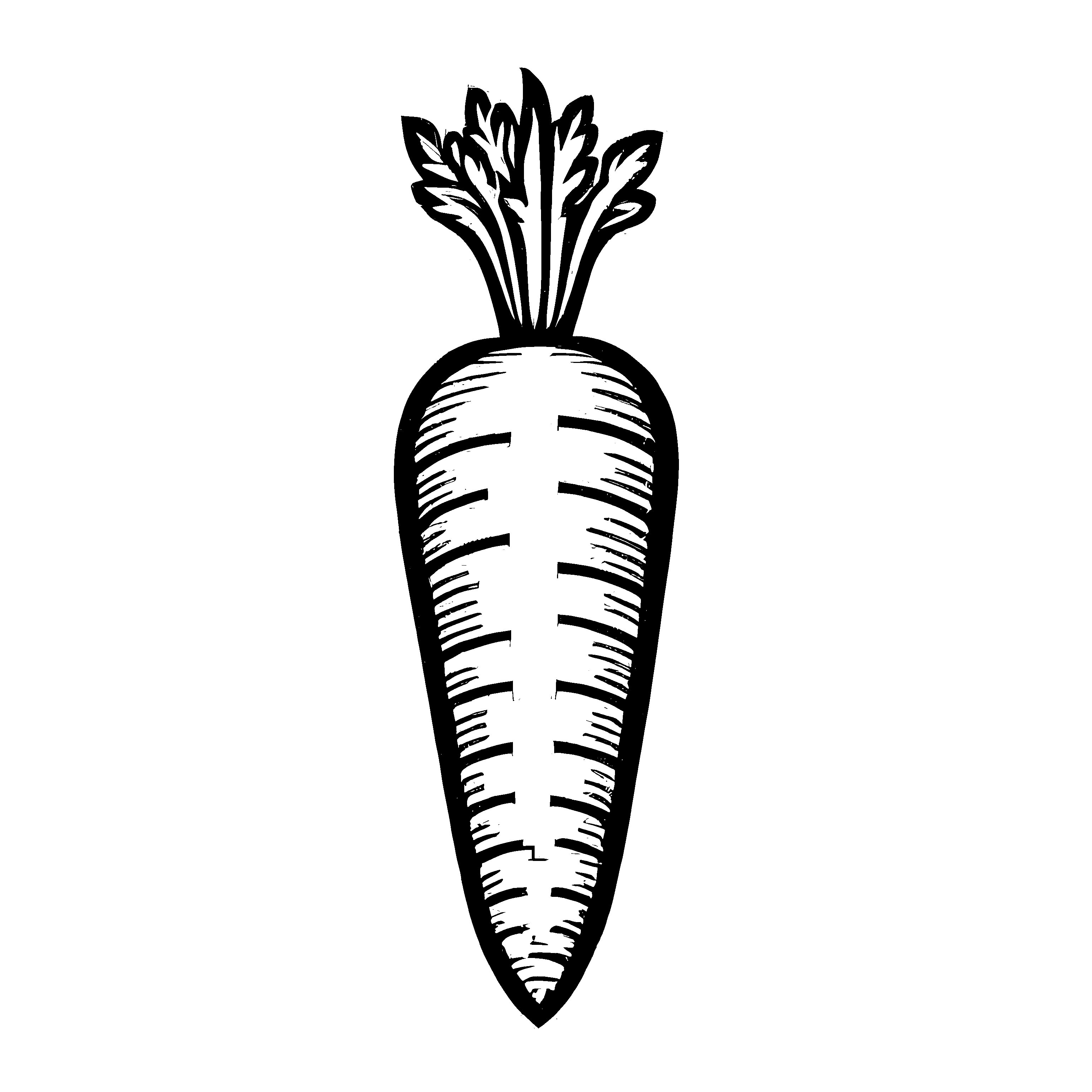 Kindgerechtes Karotte-Bastelmotiv für Groß und Klein