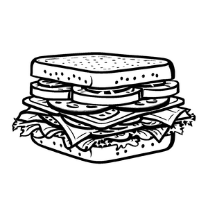Großartiges Sandwiches-Bastelmotiv für die ganze Familie