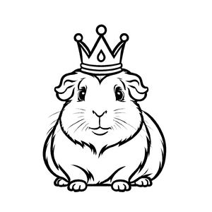 Spannendes Meerschweinchen-Malbild für die ganze Familie