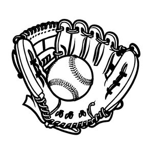 Kreatives Baseball-Malbild zum kreativen Zeitvertreib