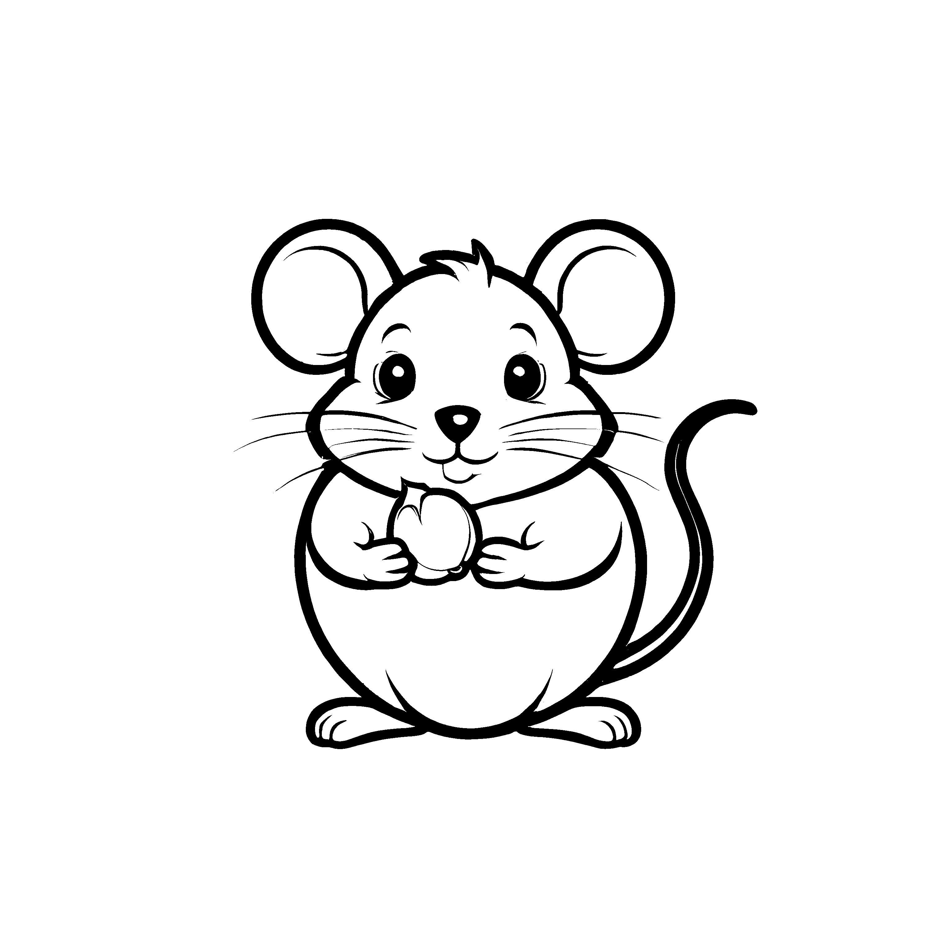 Detailreiches Mäuse-Ausmalbild für Kinder