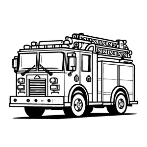 Fantastisches Feuerwehrautos-Ausmalbild zum Ausmalen