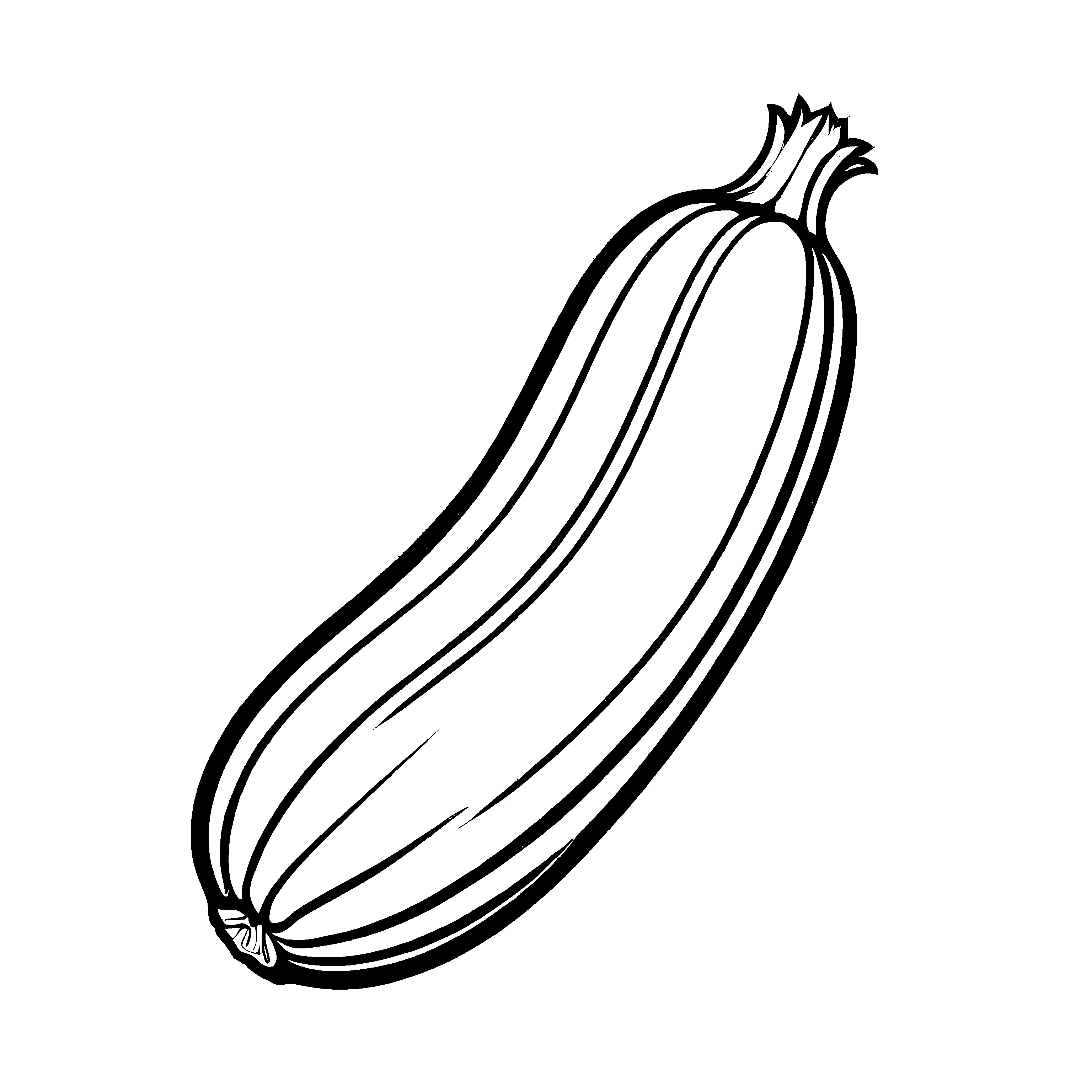 Niedliches Gemüse-Ausmalbild für Groß und Klein