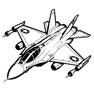 Spannendes Flugzeuge-Malbild für Groß und Klein
