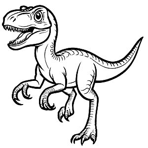 Witziges Dinos-Bastelmotiv für kleine Künstler