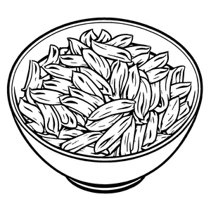 Süßes Pasta-Bastelmotiv für kleine Künstler
