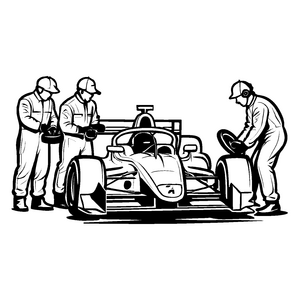 Faszinierendes Motorsport-Malbild für kleine Künstler