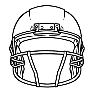 Bezauberndes American Football-Bastelmotiv für kleine Künstler