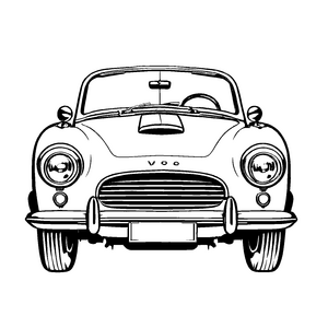 Besonderses Autos-Malbild für kleine Künstler