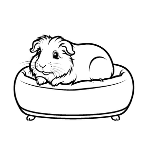 Einzigartiges Meerschweinchen-Bastelmotiv für Groß und Klein