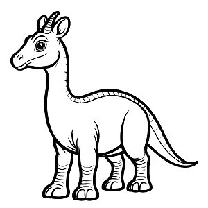 Detailreiche Dinos-Malvorlage für die ganze Familie