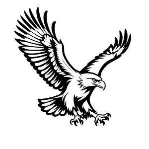 Buntes Adler-Bastelmotiv zum kreativen Zeitvertreib