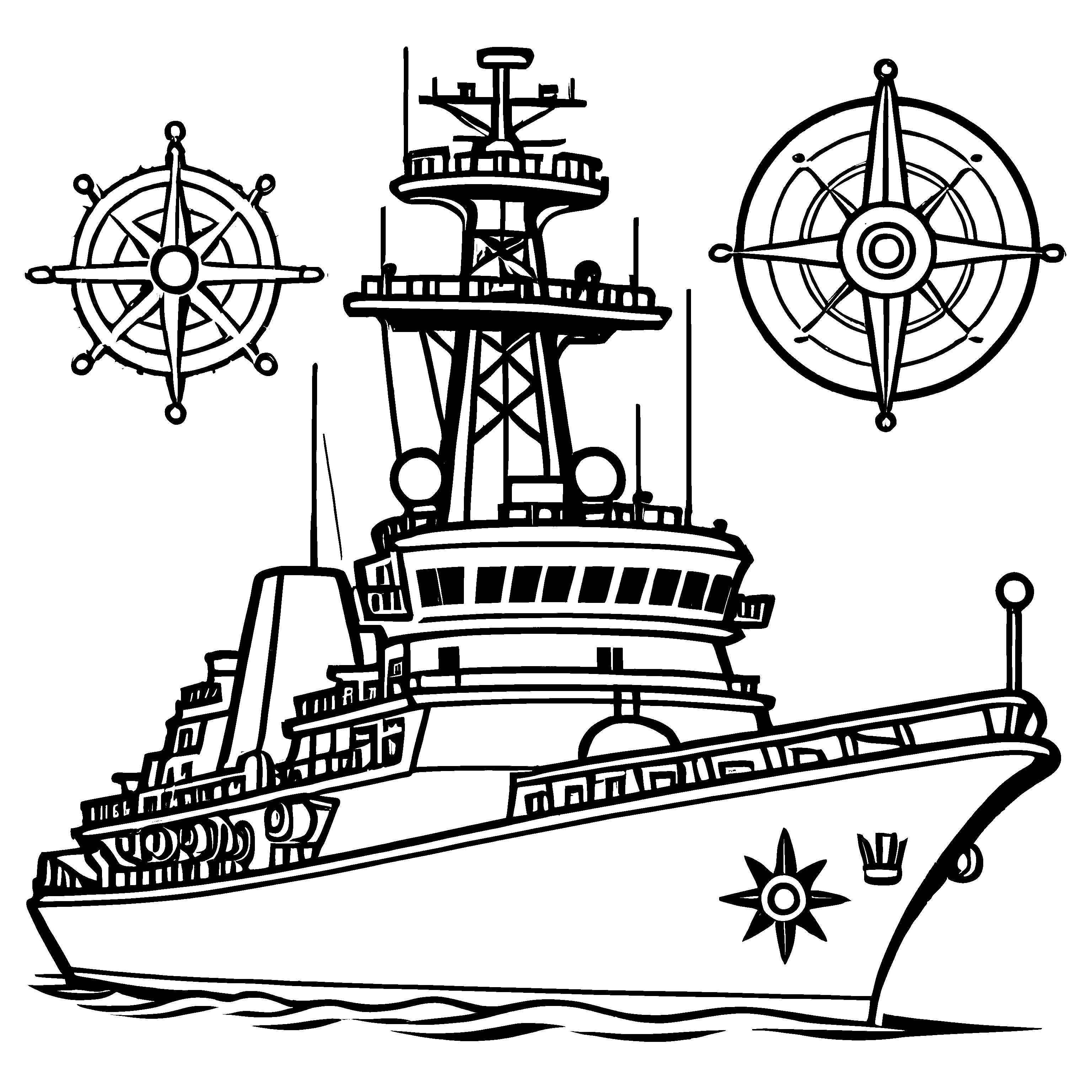 Großartiges Schiff-Bastelmotiv für die ganze Familie