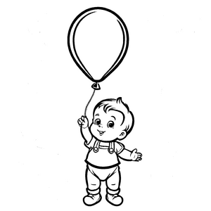 Kindgerechte Babys-Ausmalvorlage für Groß und Klein