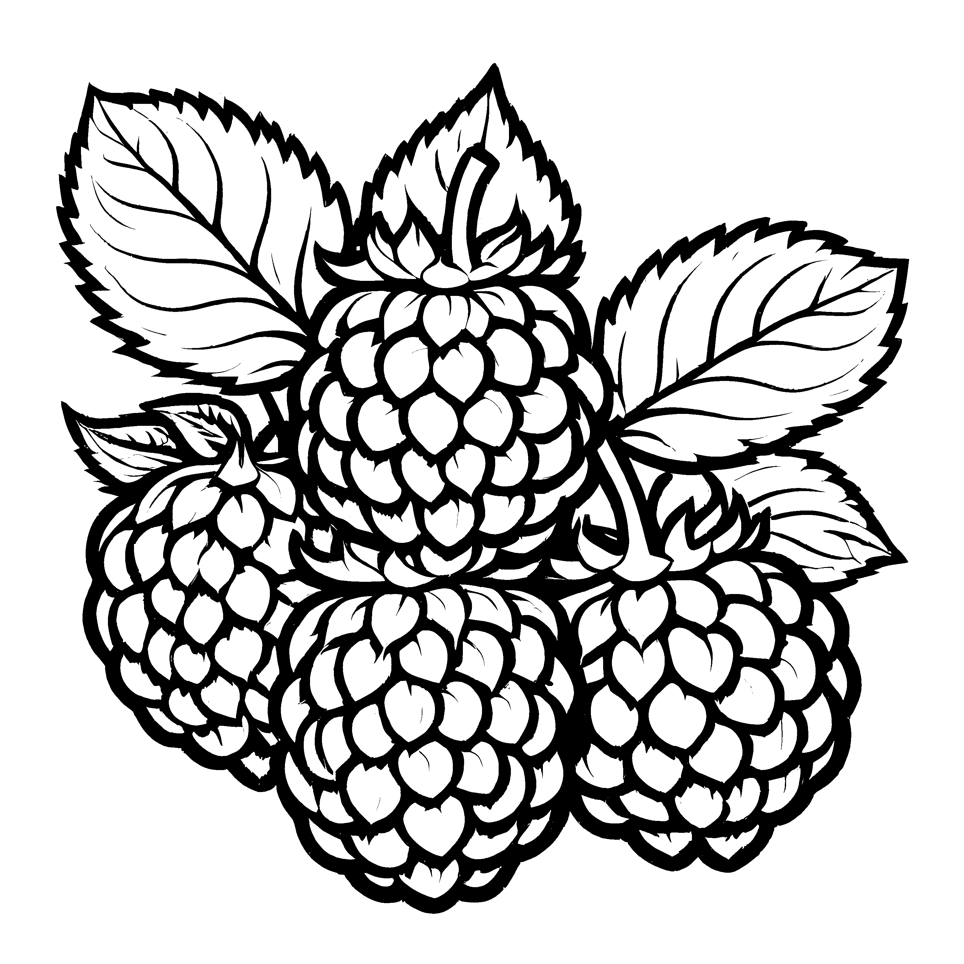 Einzigartige Obst-Malvorlage für kleine Künstler