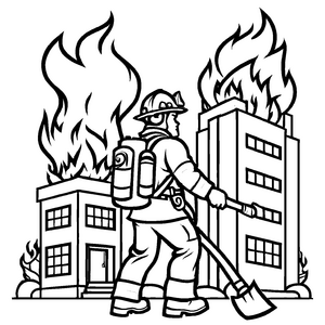 Großartiges Feuerwehrleute-Bastelmotiv für die ganze Familie
