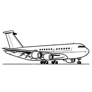 Magisches Flugzeuge-Ausmalbild für Groß und Klein