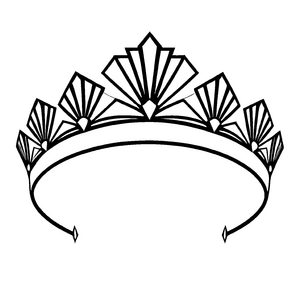 Zauberhaftes Tiaras-Malbild für kleine Künstler