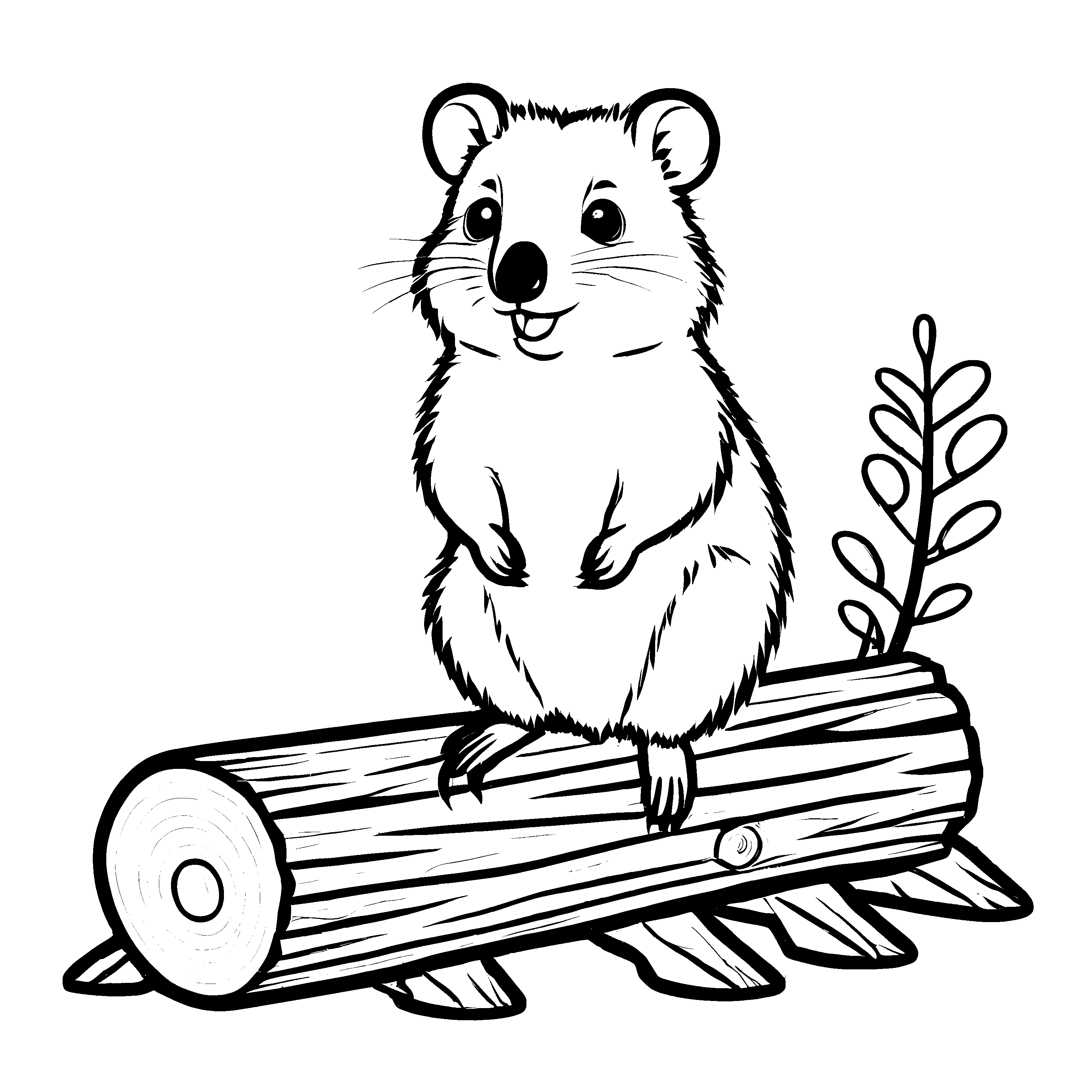 Einfaches Quokkas-Bastelmotiv für kreative Kids