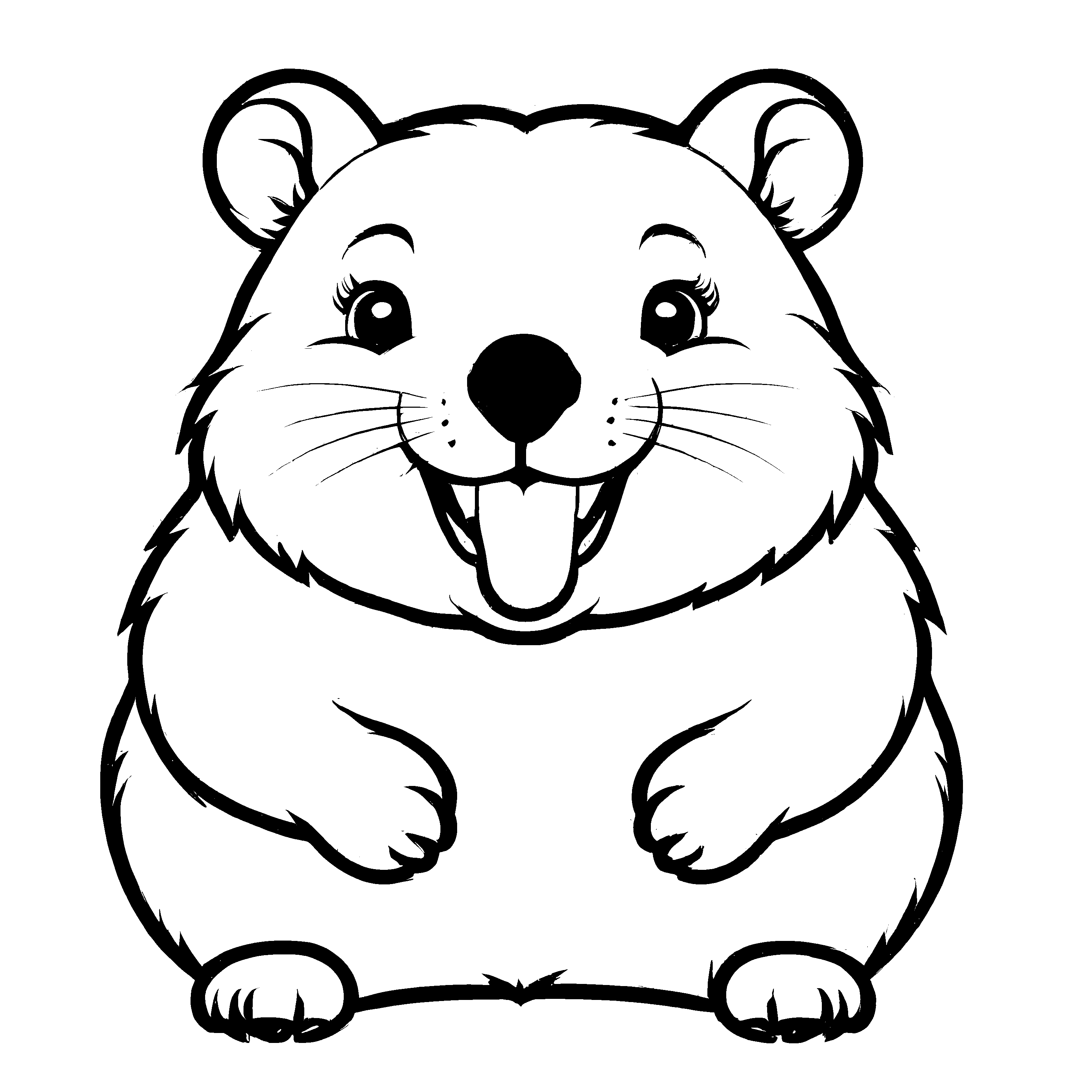 Magisches Wombats-Bastelmotiv für die ganze Familie