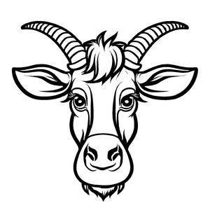 Verspielte Gnus-Malvorlage für die ganze Familie