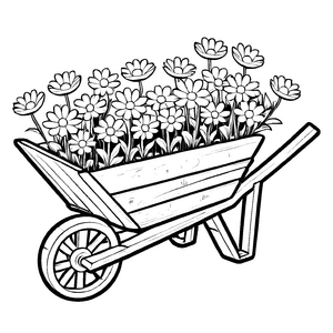 Witzige Gänseblümchen-Malvorlage für die ganze Familie