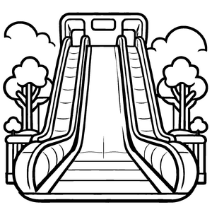 Faszinierende Kirmes-Ausmalvorlage für die ganze Familie