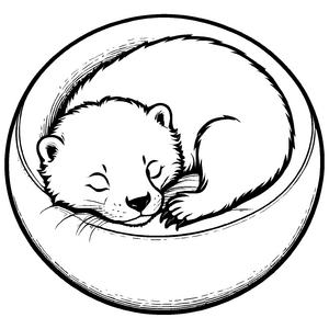 Fantasievolles Otter-Ausmalbild für Kinder