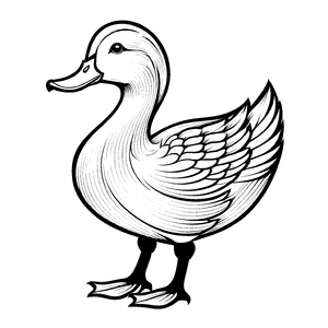 Tolles Enten-Bastelmotiv für kreative Momente