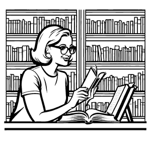 Aufregendes Bibliothekare-Bastelmotiv für kreative Malstunden