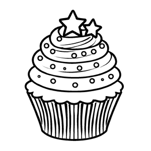 Besonderes Cupcakes-Malbild für kreative Kids
