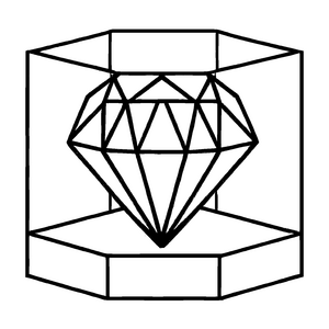 Spannende Diamanten-Malvorlage für kreative Momente