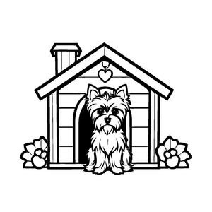 Wunderbare Yorckshire Terrier-Malvorlage für kreative Momente