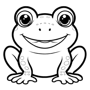 Interessante Kröten-Ausmalvorlage für kreative Kids