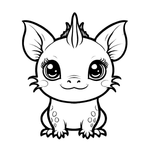 Spannendes Axolotl-Malbild zum Basteln und Malen