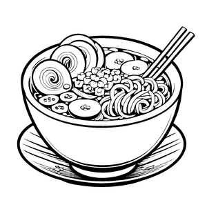 Einzigartiges Ramen-Malbild für die ganze Familie