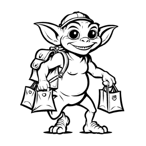 Faszinierendes Goblins-Malbild für kreative Kids
