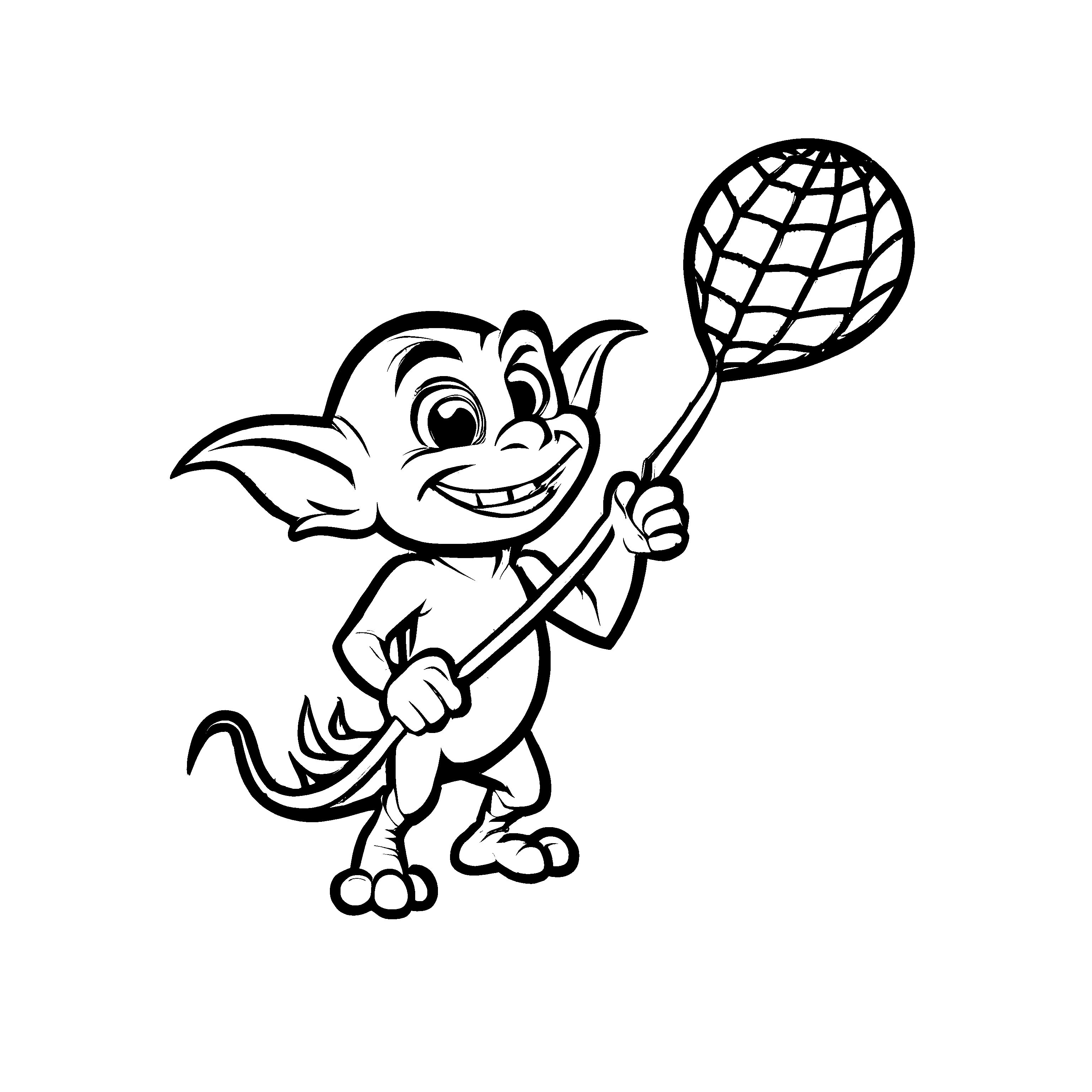 Einfaches Goblins-Malbild zum kreativen Zeitvertreib