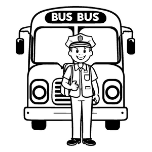 Faszinierende Busse-Ausmalvorlage für die ganze Familie