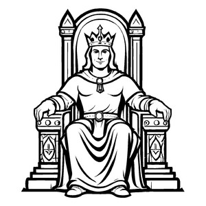 Witziges Historische Herrscher-Bastelmotiv für die ganze Familie