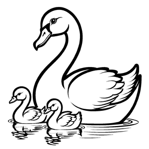 Aufregendes Schwäne-Bastelmotiv für die ganze Familie