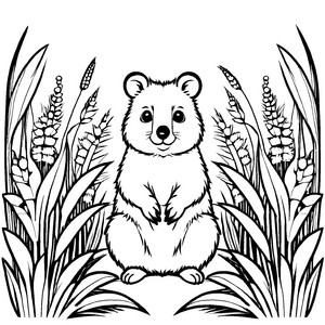 Großartiges Quokkas-Malbild für Groß und Klein