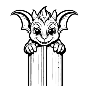 Farbenfrohes Gargoyles-Malbild zum Entdecken und Gestalten